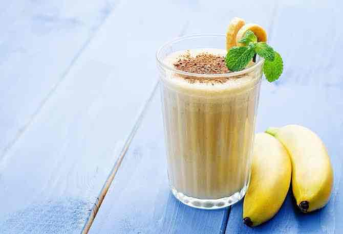 Sattu banana milk shake