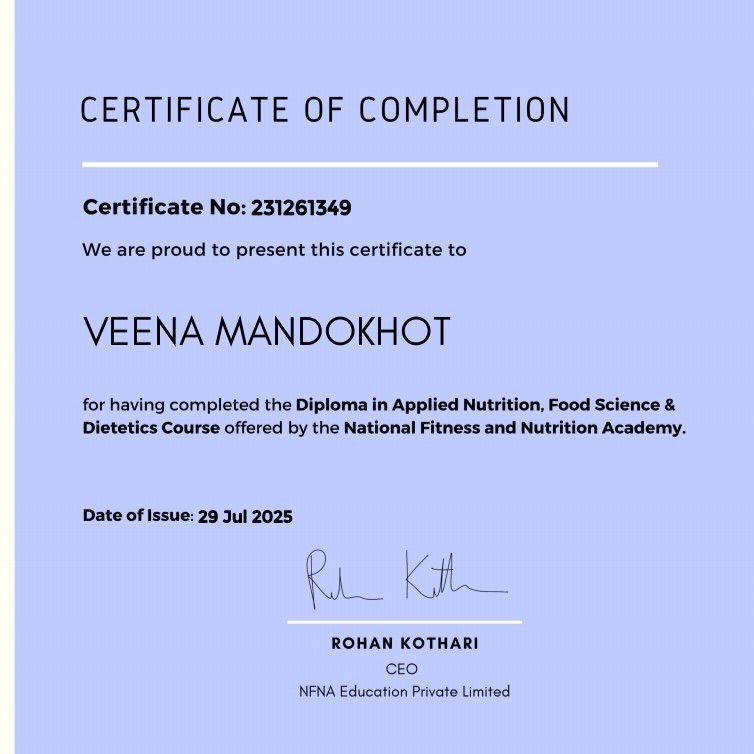 Expertise in Yoga, Fitness Nutritionist, Weight Management Professional