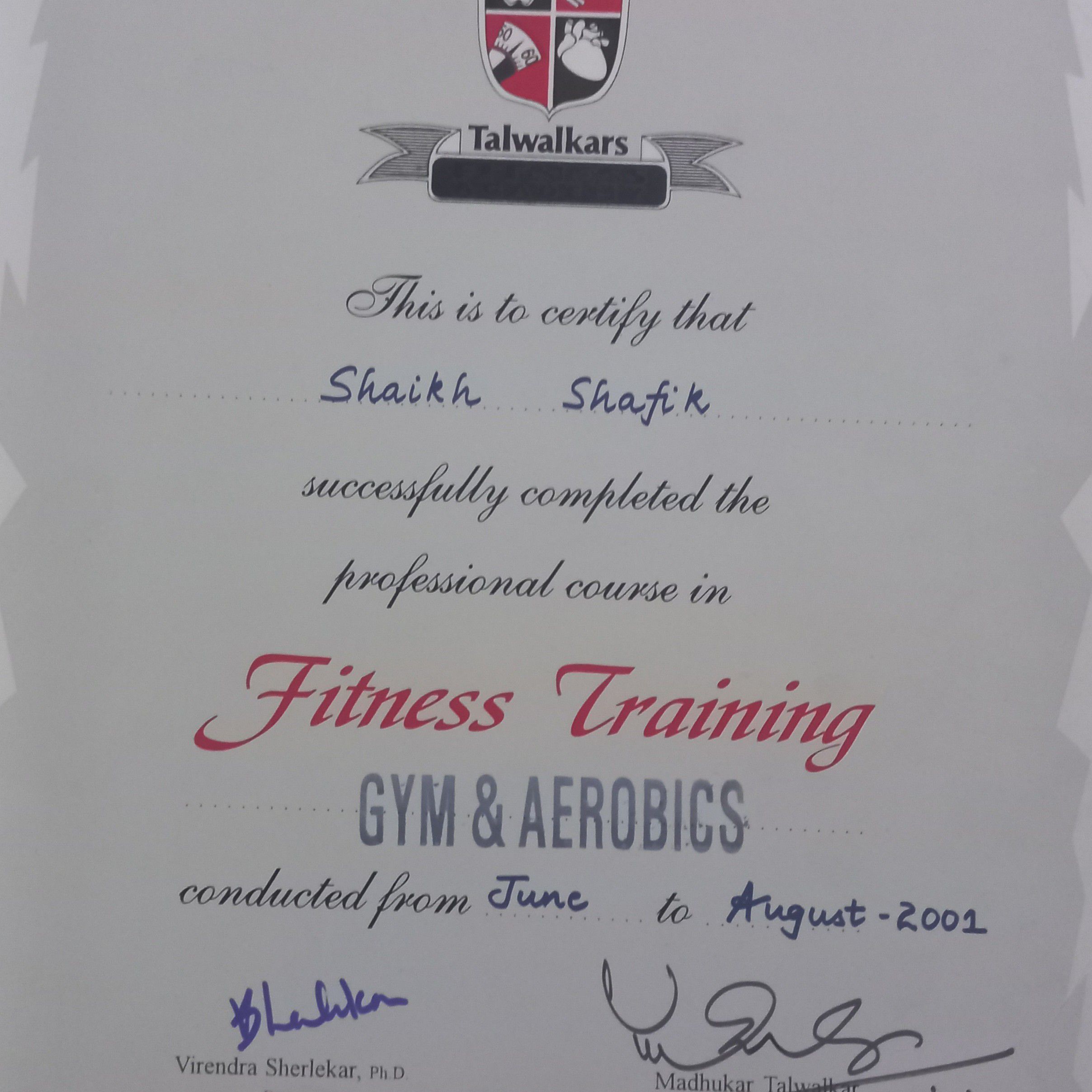 Expertise in Sports Conditioning, Functional Training, Fitness Nutritionist, Weight Management Professional, Circuit Training, Sport Performance